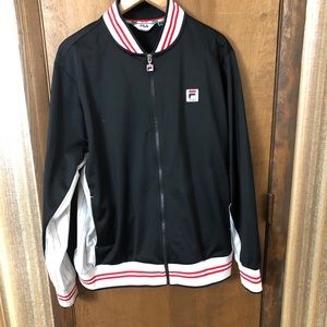 FILA Vintage Settanta Large zip through baseball jacket.